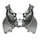 FACE AVANT ORIGINE PIAGGIO 125-250-300-400-500 MP3 2008>2014 GRIS 713/B  -65370460EV-