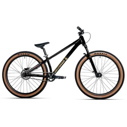 VELO MUSCULAIRE VTT/DIRT 26 LEADER FOX COCAINE 2025 BLEU BRILLANT MONO CADRE POUCES (TAILLE à cm) -HYDRAULIQUE A DISQUE