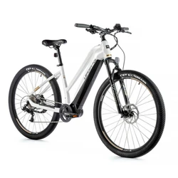 EBIKE - MTB LEADER FOX 29'' SWAN 2023 "For lady" Grey - 9 Speed - BAFANG CENTRAL ENGINE M300 36V 80Nm BATTERY 15Ah (Frame 20'' - H. 52cm - Size L - RIDER'S HEIGHT 178cm > 185cm)