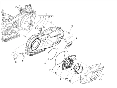 Couvercle carter - Refoidissement carter
