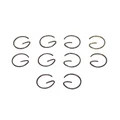 CLIPS DE PISTON DIAM 12 (FORME EN G) POUR PEUGEOT AM6 / DERBI SENDA  (VENDU PAR 10)  -SELECTION P2R-