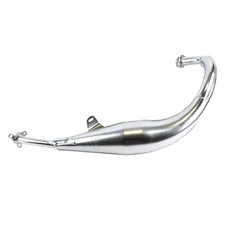 POT/COLLECTEUR 50 A BOITE VOCA CHROMED POUR DERBI 50 SENDA, GPR/APRILIA 50 RS4/GILERA 50 SMT, RCR (PASSAGE BAS) (FIXATION INCLUSE, SILENCIEUX RD30400 VENDU SEPAREMENT)
