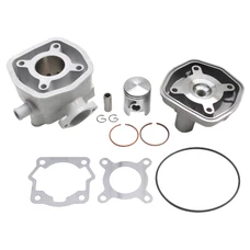HAUT MOTEUR 50 A BOITE ADAPTABLE DERBI 50 SENDA 1996>2005, GPR/GILERA 50 SMT 2000>2005, RCR (MOTEUR DERBI EURO 2)  -ALU NIKASIL  P2R-