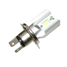 AMPOULE/LAMPE A LED H4 12V 12W CULOT P43t 240 LUMENS 6000K ECLAIRAGE BLANC SMD AVEC RADIATEUR (CODE/PHARE) (VENDU A L'UNITE) **  -REPLAY-