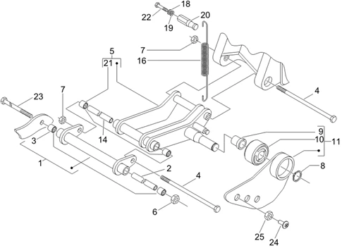 Bras oscillant