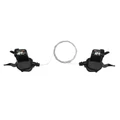 GEAR SHIFTERS SET- FOR ROAD BIKE P2R FOR FLAT BAR  8Speed PUSH-PULL COMPATIBLE SHIMANO TRIPLE (PAIR)