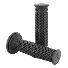 REVETEMENT POIGNEE PROGRIP MOTO OFF ROAD 714 RALLY SIMPLE DENSITE NOIR CLOSED END 125mm (PAIRE)