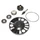KIT REPARATION POMPE A EAU MAXISCOOTER ADAPTABLE APRILIA 125 ATLANTIC 2002>/GILERA 125 NEXUS 2007> (KIT)  -P2R-