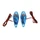 ECLAIRAGE DECO REPLAY GOUTTE D'EAU WING TRANSPARENT/BLEU AMPOULE ORANGE  (L 62mm / H 23mm / L 18mm) (PAIRE) **