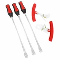 OUTIL DEMONTE PNEU EN CUILLERES (x3) ET MORS/PROTEGE JANTE (x2) LONGUEUR 290 mm -P2R
