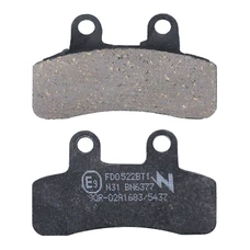 PLAQUETTE DE FREIN NEWFREN POUR ELSTAR 125 BLADE AV/AR/GENERIC 50 SM MINI TRIGGER 2008>2009 AV/AR, X MINI TRIGGER 2008>2009/LIFAN 125 LF OFF ROAD 2007> AV (FD0522BT)  (TOURING ORGANIQUE)