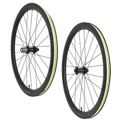 ROUES ROUTE 700 MICHE ASFALTO CARBONE PROFIL 22 mm POUR SHIMANO HG 12/11V. TUBELESS READY POIDS 1680 g -POIDS MAX 120 kg- (PAIRE)