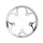 CHAINRING FOR ROAD BIKE- 5 Arms- 50T.Ø 110 -OUTER- ALUMINIUM SILVER- 7075 TA ZEPHYR (SHIMANO TYPE)9/10Speed.
