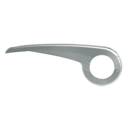 CHAIN GUARD HEBIE - PISTOL SHAPED - SILVER FOR CHAINRING 33T. (SOLD PER UNIT) attachment to add 178277 and optionnaly ref 178274