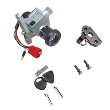 CONTACTEUR A CLE SCOOT ADAPTABLE MBK 50 OVETTO 2003>2007/YAMAHA 50 NEOS 2003>2007 (5 FILS) (AVEC SERRURE DE SELLE)  -QUALITE PREMIUM-