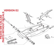 Fourche arriere - Amortisseur