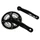 CHAINSET FOR MTB- P2R 7/8 Speed -ALUMINIUM- BLACK 170mm 42-34-24  (BOTTOM BRACKET 118mm)