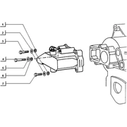 Fixations boitier de selection (volant)