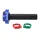 POIGNEE DE GAZ MOTO ON ROAD DOMINO COMPETITION XM2 TIRAGE RAPIDE ALU BLEU (DOUBLE CABLES)