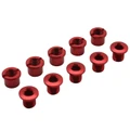 CHAINRING BOLT SET- NEWTON - ALUMINIUM RED FOR DOUBLE (SET OF 5)
