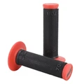 REVETEMENT POIGNEE PROGRIP MOTO OFF ROAD 708 DOUBLE DENSITE NOIR/ROUGE CLOSED END 115mm (AVEC LOCK ON - LIVRER AVEC 5 EMBOUTS) (CROSS/MX) (PAIRE)