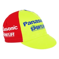 CYCLING CAP-VINTAGE TEAM PANASONIC SPORTLIFE - White