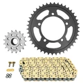 KIT CHAINE ADAPTABLE APRILIA 1200 CAPONORD 2013>2016, 1200 CAPONORD RALLY 2015>2019 525 17x42 (DIAM COURONNE 100/120/10.25) (DEMULTIPLICATION ORIGINE) -AFAM