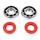 BEARING FOR CRANKSHAFT+SEALS FOR 50CC MOTORBIKE P2R FOR DERBI 50 SENDA, GPR/GILERA 50 SMT, RCR (ENGINE EURO 2 + EURO 3) (KIT 6204 SKF POLYAMID C4/RACING RED SEAL)