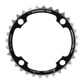 CHAINRING FOR MTB 4 ARMS - Ø104 TA CHINOOK TRIPLE 32 Teeth- Middle BLACK ALU 8/9 Speed.