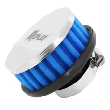 FILTRE A AIR REPLAY R BOX FD CHROME/BLEU FIXATION DROITE DIAM 35/28