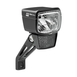 ECLAIRAGE VELO VAE / E-BIKE AVANT SUR FOURCHE AXA NXT 130 E-BIKE 6-12V 130LUX HOMOLOGUE NOIR COMPATIBLE DYNAMO - POUR VOIR A 140M ET VISIBLE A 7KMS