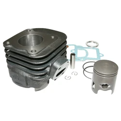 CYLINDRE SCOOT ADAPTABLE MBK 50 OVETTO 2T, MACH G/YAMAHA 50 NEOS 2T, JOG/APRILIA 50 SR/MALAGUTI 50 F10 -P2R FONTE AVEC PISTON GRAPHITE