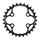 CHAINRING FOR MTB 28T. Ø 64 2X11 "INNER" BLACK STRONGLIGHT -4 ARMS- XT M8000/SLX M7000 NON THREADED