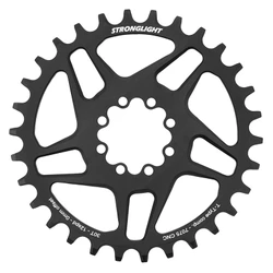 PLATEAU VTT DIRECT MOUNT 8 TROUS POUR SRAM SX/NX/GX STRONGLIGHT MONO ALU NOIR 30DTS - 12V. NARROW WIDE