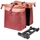 SACOCHE ARRIERE VELO DOUBLE BASIL VIVE BORDEAUX / ROSE 28-35L FIXATION PORTE BAGAGE FIXATION SYSTEME MIK (COMPATIBLE AVEC 211726 INCLUS) (30x18x49cm) FERMETURE PLIANT ANTI-PLUIE