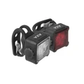 ECLAIRAGE VELO USB KIT AXA NITE LINE 44R NOIR (AVANT+ARRIERE) - VISIBLE A 600m