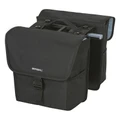 SACOCHE ARRIERE VELO DOUBLE BASIL GO 32L NOIR FIXATION VELCROS SUR PORTE BAGAGE - FIXATION SYSTEME MIK (COMPATIBLE AVEC 157030 INCLUS) (40x16x38cm)