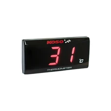 THERMOMETRE DIGITAL KOSO SUPER SLIM ROUGE (0 A 120°C/12V/56,4x27x11mm)