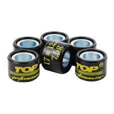 GALET/ROULEAU SCOOT TOP PERF 17X12,3 7,5g (x6) POUR SUZUKI 50 KATANA1997>1999/APRILIA 50 SCARABEO, SR DI-TECH 1998>2004/DERBI 50 ATLANTIS