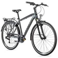 URBAN BIKE 28" LEADER FOX FERRARA 2023 "For men" Grey - 8 Speed (Frame 19'' - H. 48cm - Size L -Rider's size 178cm > 185cm)