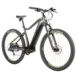 EBIKE - MTB LEADER FOX 29'' SWAN 2023 "For men" Grey - 9 Speed - BAFANG CENTRAL ENGINE M300 36V 80Nm BATTERY 15Ah (Frame 21,5" - 55cm - XL - ( RIDER SIZE from 185cm > plus)