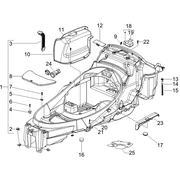 Logement casque - Dessous de selle