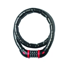 ANTITHEFT FOR BICYCLE - COMBINATION SNAKE TYPE MASTERLOCK Ø 18mm L 1 m BLACK - SECURITY LEVEL 7