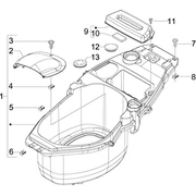 Logement casque - Dessous de selle