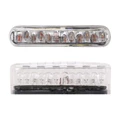 CLIGNOTANT UNIVERSEL REPLAY BARETTE MINI 12 LEDS TRANSPARENT/NOIR (L 40 mm / H 8 mm / L 13 mm) (HOMOLOGUE CE) (PAIRE)