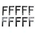LETTER FOR LICENSE PLATE TIFLEX ALUMINIUM MOTORBIKE/SCOOTER  45mm  F  (SOLD PER 10)