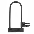 ANTIVOL VELO U NEWTON 275 x 110 mm DIAM 12 MM AVEC SUPPORT NOIR/ROUGE (2 CLES) HOMOLOGUE ART **
