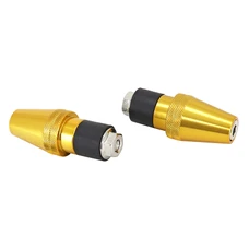 EMBOUT DE GUIDON REPLAY CONIQUE MOLETE OR DIAM 17 mm (PAIRE)