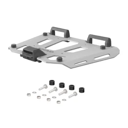 PLATINE A POUR TOP CASE SHAD ALUMINIUM GRIS AVEC KIT VISSERIE COMPATIBLE GAMME TERRA TR55/TR48/TR37 ET LES SH59X/SH58X/SH50/SH48 (D1BTRPA)