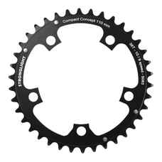PLATEAU ROUTE 5BRA D.130 STRONGLIGHT DURAL 38DTS INTERIEUR NOIR TYPE SHIMANO 9/10V.